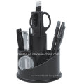 Plastik Schreibtisch Rotation Stationery Organizer in schwarz Color406